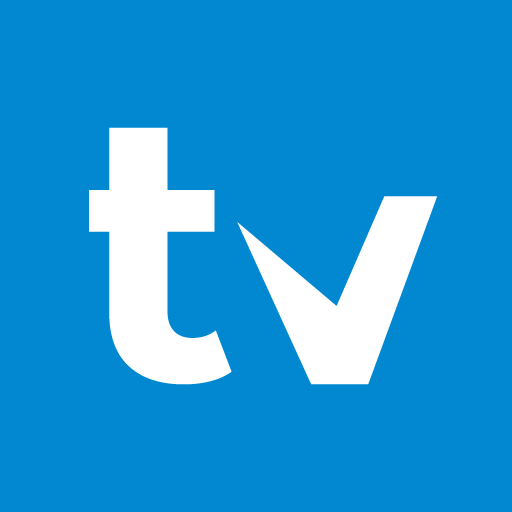 TiviMate-soittimen logo sinisellä taustalla. Suosituin IPTV-soitin Firestick-laitteille.
