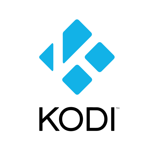 Kodi-mediakeskuksen virallinen logo. Muuntuu IPTV-soittimeksi lisäosien avulla.